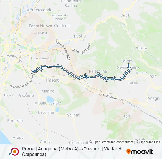 COTRAL Bus Line Map