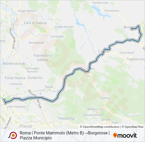 COTRAL Bus Line Map