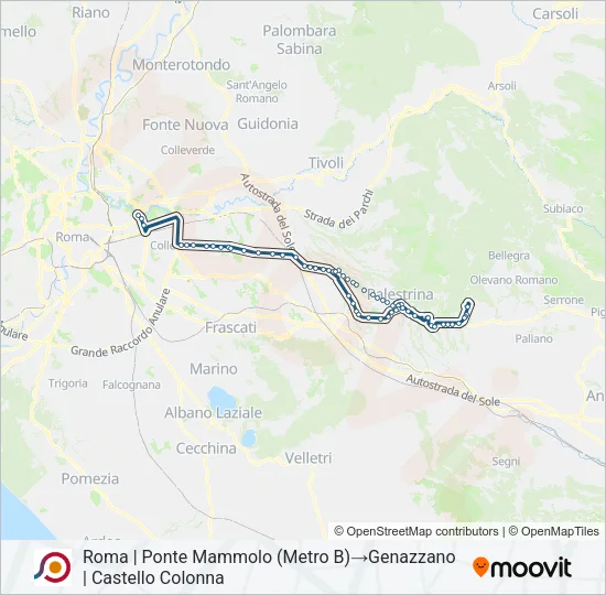 COTRAL Bus Line Map