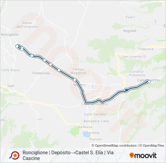 COTRAL Bus Line Map