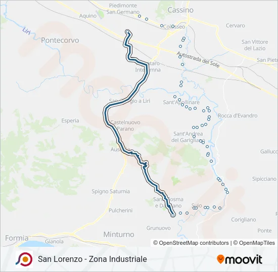 COTRAL Bus Line Map