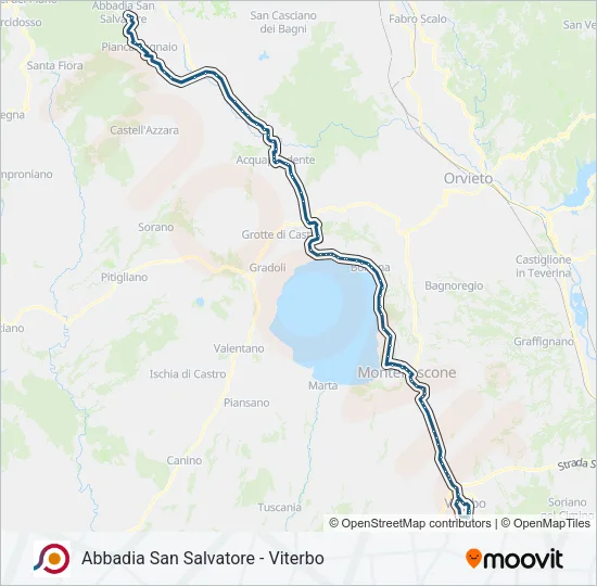 COTRAL Bus Line Map