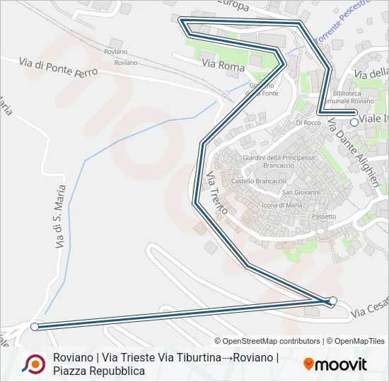 COTRAL Bus Line Map