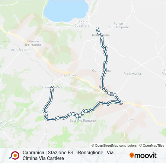 COTRAL Bus Line Map