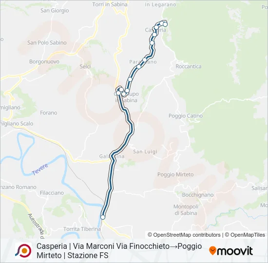 COTRAL Bus Line Map