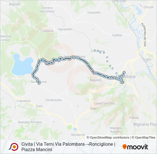 COTRAL Bus Line Map