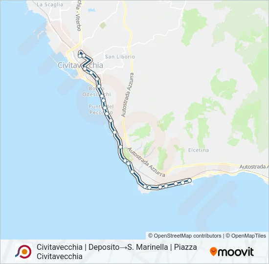 COTRAL Bus Line Map