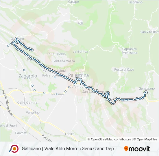 COTRAL Bus Line Map