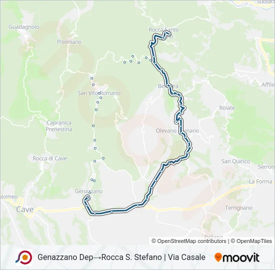 COTRAL Bus Line Map