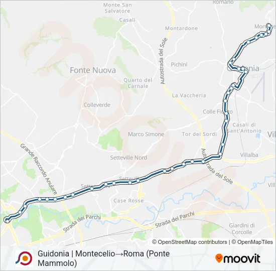 COTRAL Bus Line Map