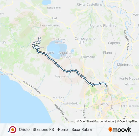 COTRAL Bus Line Map