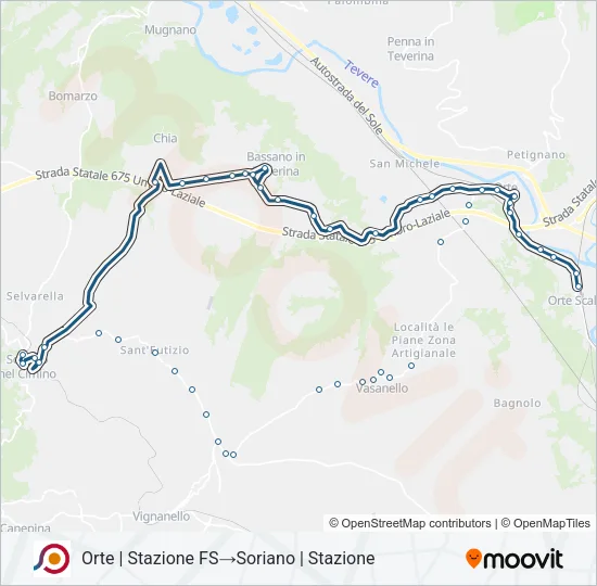 COTRAL Bus Line Map
