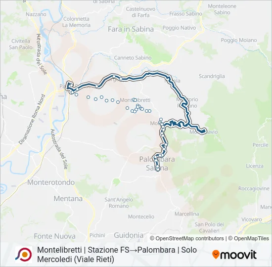 COTRAL Bus Line Map
