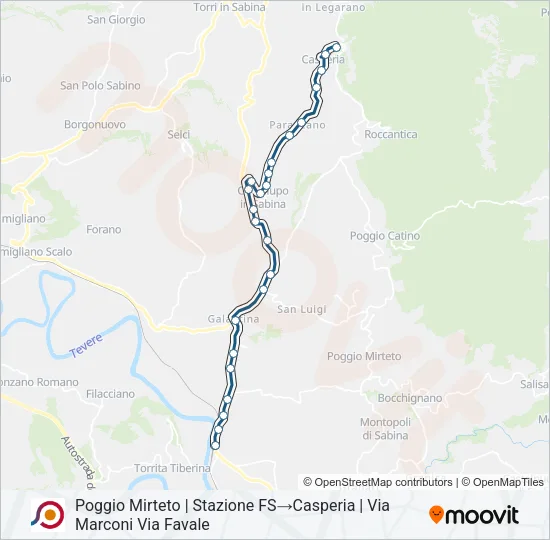 COTRAL Bus Line Map