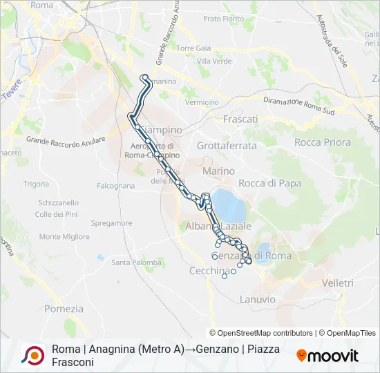COTRAL Bus Line Map