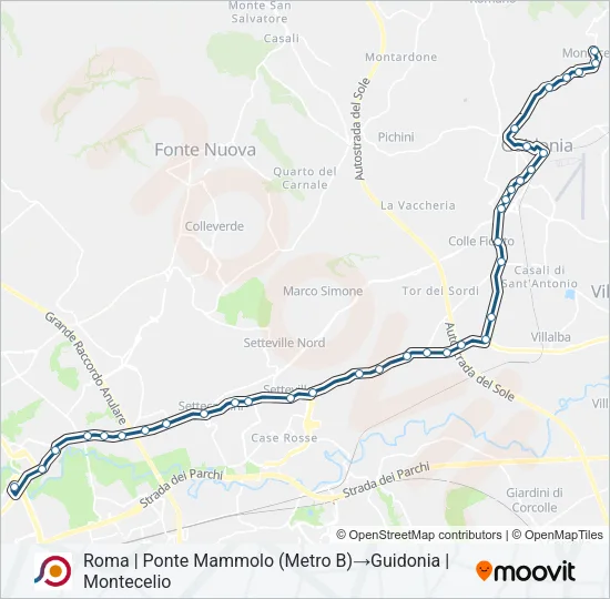 COTRAL Bus Line Map