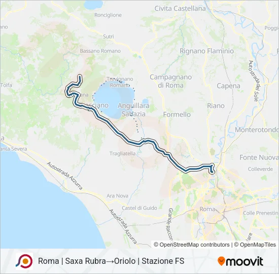 COTRAL Bus Line Map