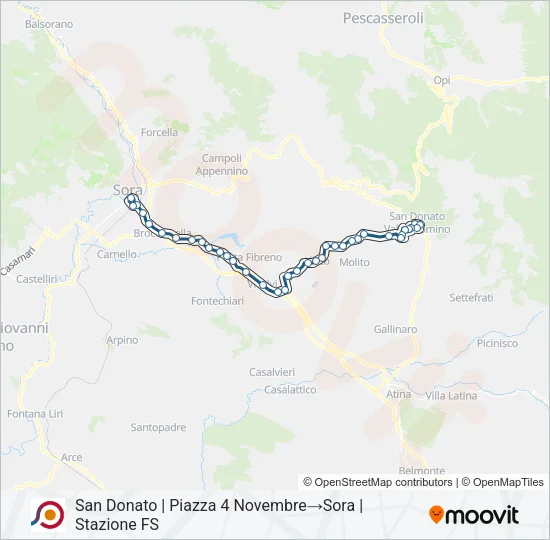COTRAL Bus Line Map