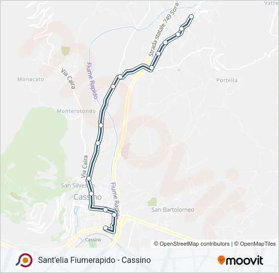 COTRAL Bus Line Map