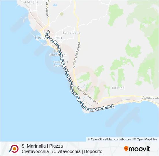 COTRAL Bus Line Map