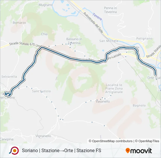 COTRAL Bus Line Map