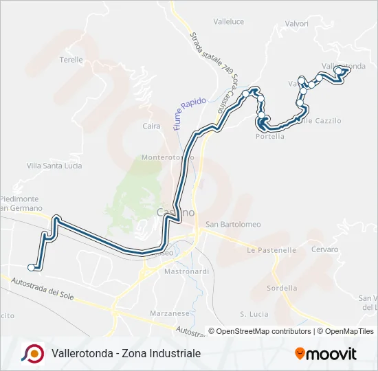 COTRAL Bus Line Map