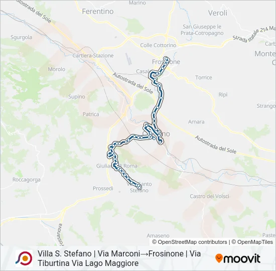 COTRAL Bus Line Map
