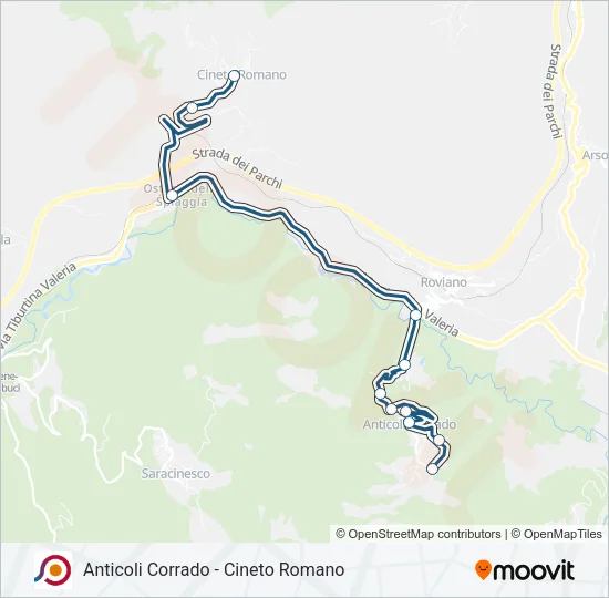 COTRAL Bus Line Map