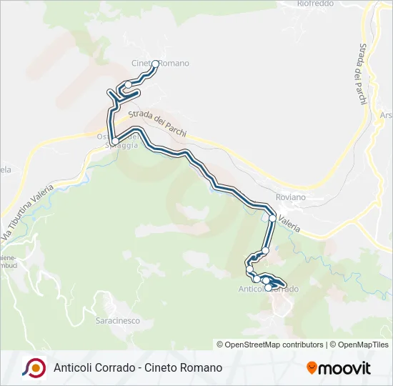 COTRAL Bus Line Map