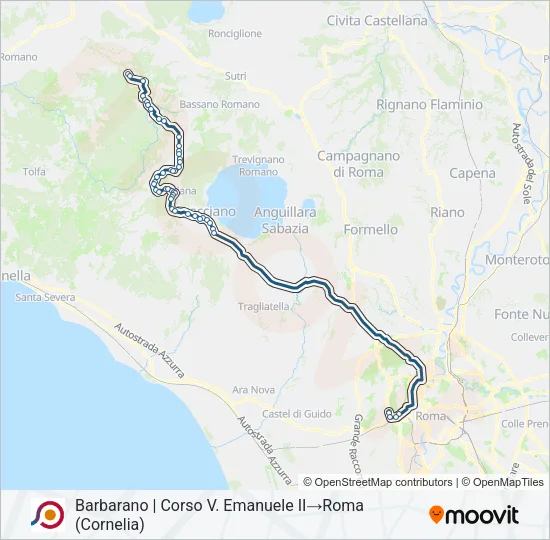 COTRAL Bus Line Map