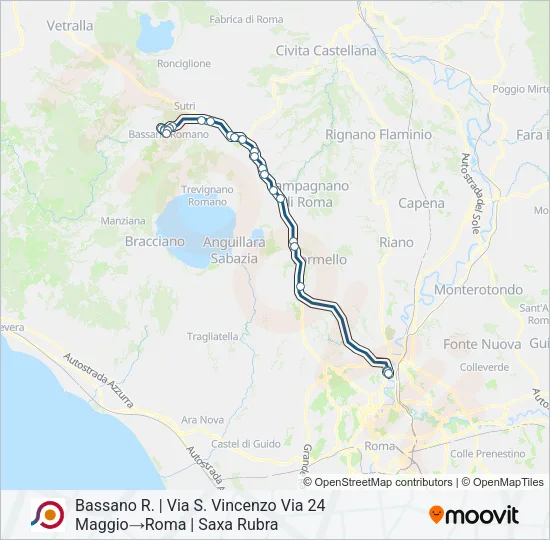 COTRAL Bus Line Map