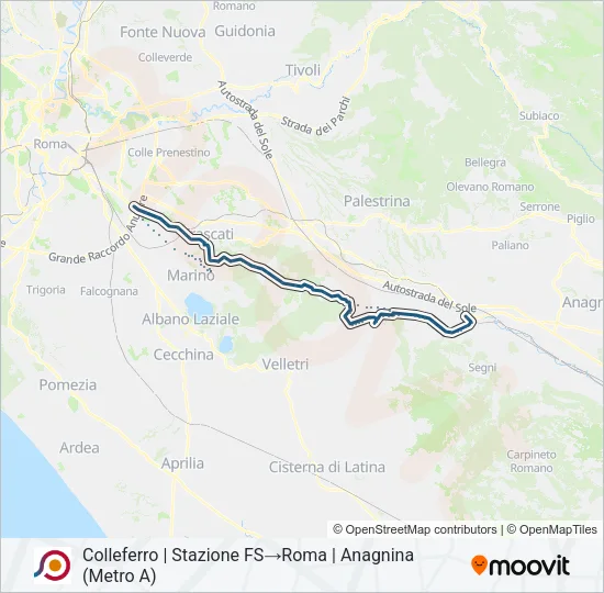 COTRAL Bus Line Map