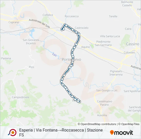 COTRAL Bus Line Map