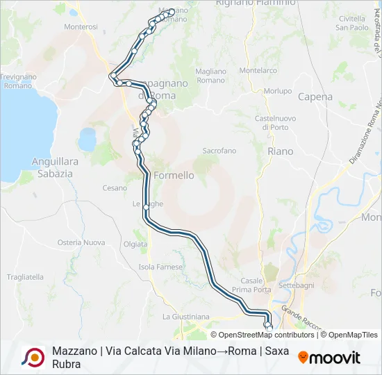 COTRAL Bus Line Map