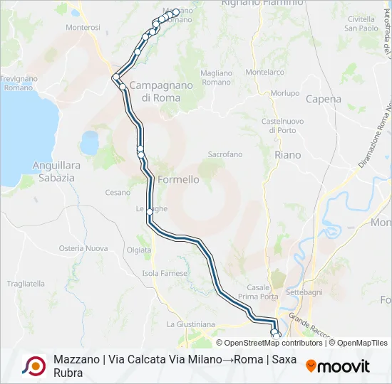 COTRAL Bus Line Map