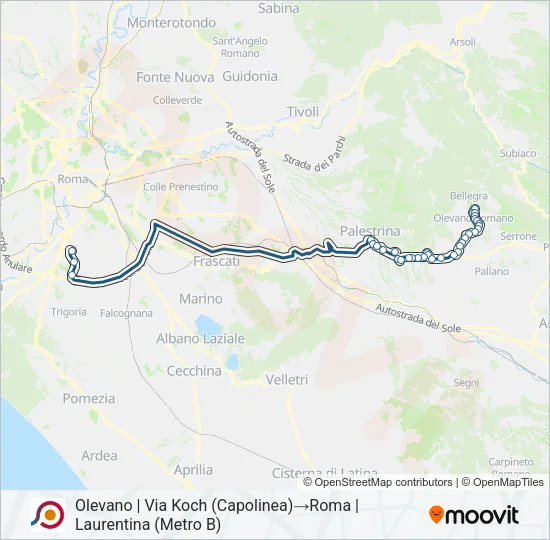 COTRAL Bus Line Map