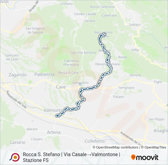 COTRAL Bus Line Map