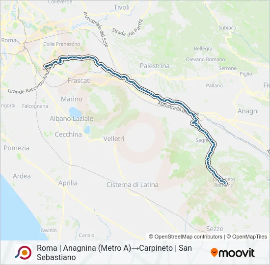 COTRAL Bus Line Map