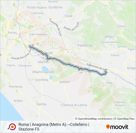 COTRAL Bus Line Map