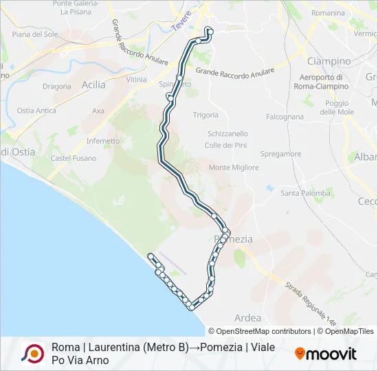 COTRAL Bus Line Map