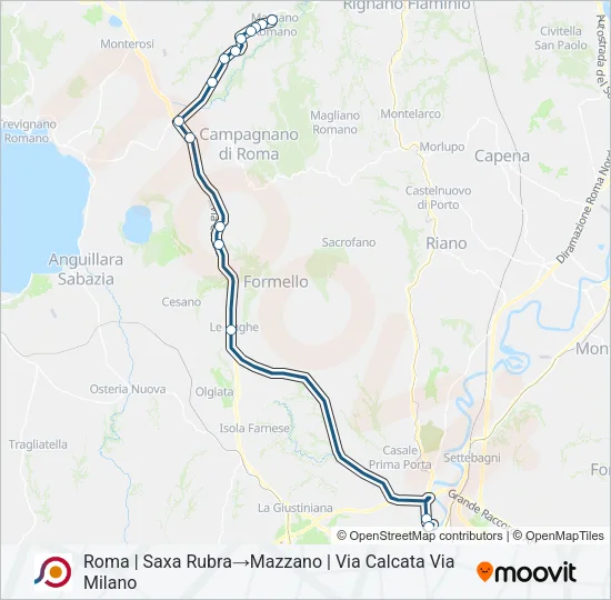 COTRAL Bus Line Map