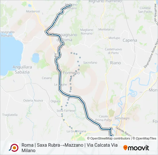 COTRAL Bus Line Map