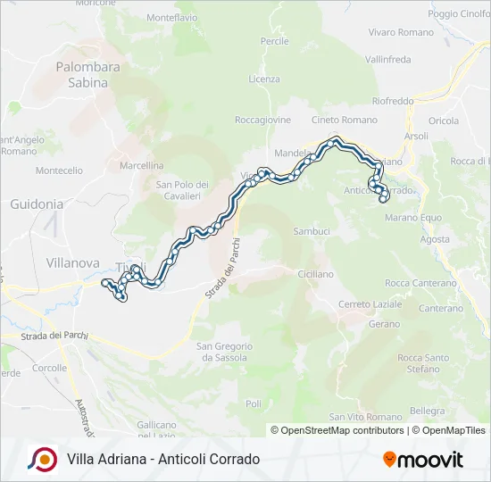 COTRAL Bus Line Map