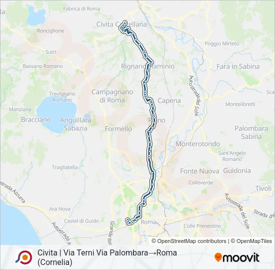 COTRAL Bus Line Map