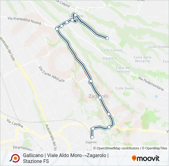 COTRAL Bus Line Map