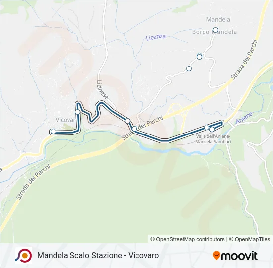 COTRAL Bus Line Map