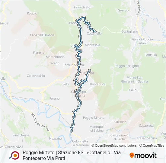 COTRAL Bus Line Map