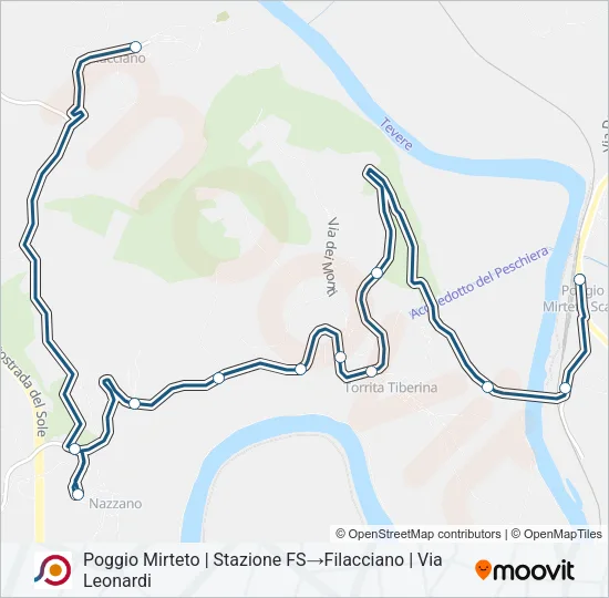 COTRAL Bus Line Map