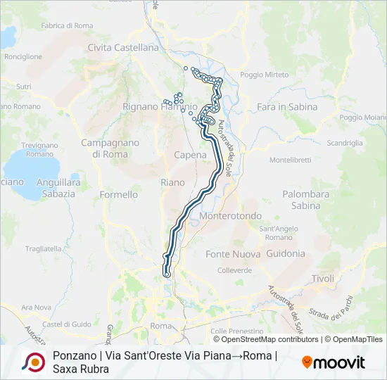 COTRAL Bus Line Map