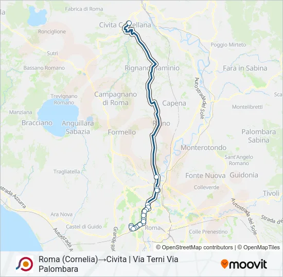 COTRAL Bus Line Map